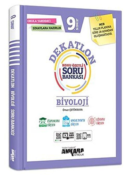 Ankara Yayıncılık 9. Sınıf Biyoloji Dekatlon Soru Bankası