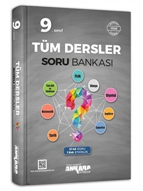 Ankara Yayıncılık 9. Sınıf Tüm Dersler Soru Bankası