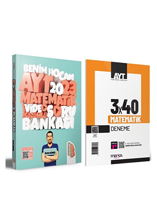 Akm Kitap Benim Hocam 2023 AYT Matematik Soru Bankası ve Marka Deneme Seti 2 Kitap