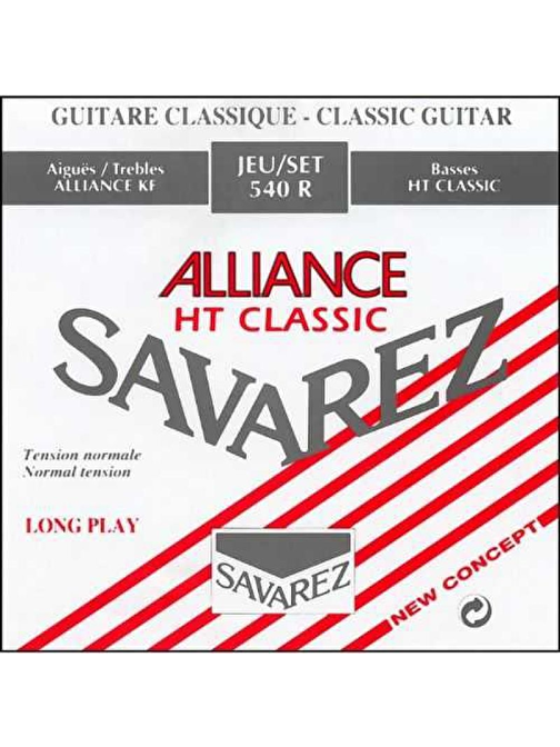 Savarez 540R Alliance Normal Tension Classic Rouge Klasik Gitar Teli