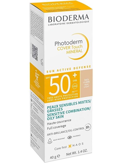 Bioderma Photoderm Cover Touch Spf50 + 40Gr Very Light