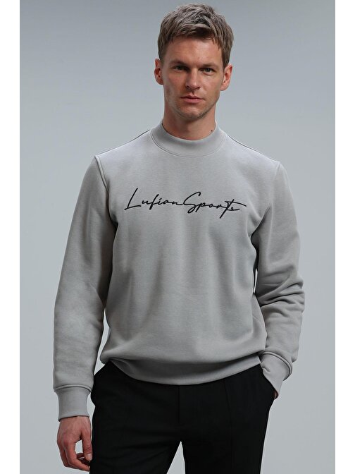 Lowe Erkek Sweatshirt Açık Gri