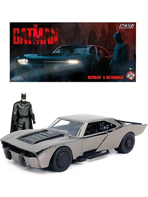 Jada 253215012 Hızlı ve Öfkeli 1:24 Batman Batmobile 2022 Comic Con Süper Kahraman Aracı Figürü