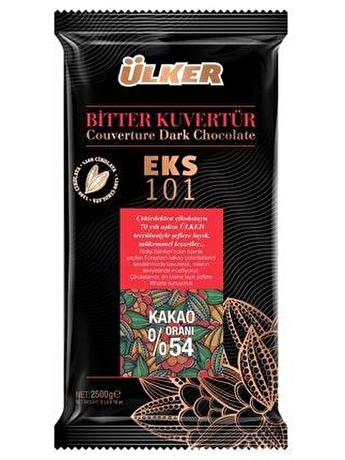 Ülker Bitter Ekstra Kuvertür %54  Eks 101 2,5 Kg