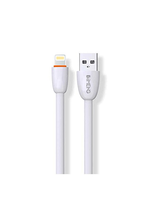 Imeng Apple iPhone 14 3.1A USB-A to Lightning Hızlı Şarj Data Kablosu Beyaz