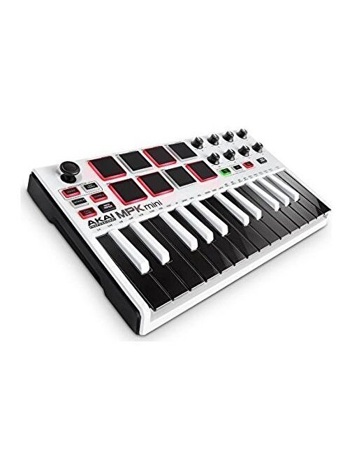 Akai Mpkmini 2 Müzik Prodüksiyonu Klavye Kontrol Cihazı Beyaz