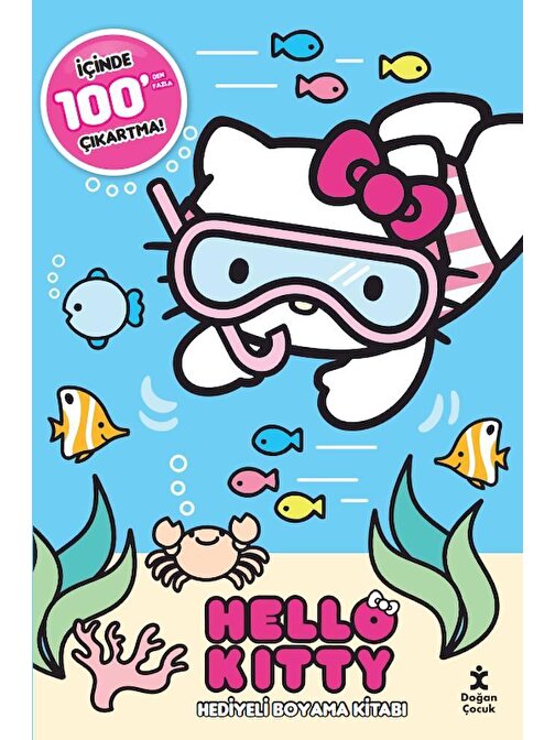 Hello Kitty 100+ Çıkartma Hediyeli Boyama Kitabı