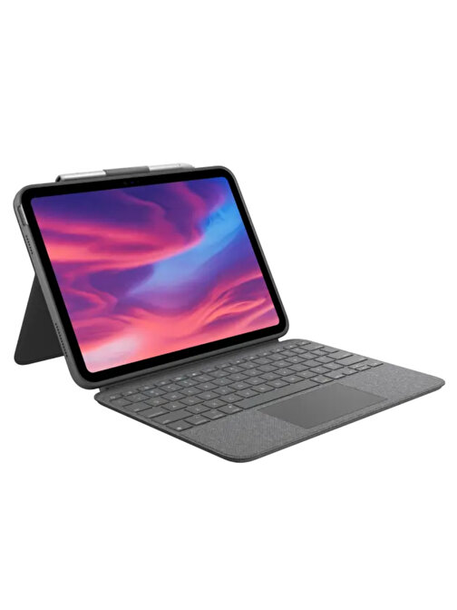 Logitech 920-011381 Combo Touch iPad 10. Nesil Uyumlu 10.2 inç Klavyeli Tablet Kılıfı Siyah