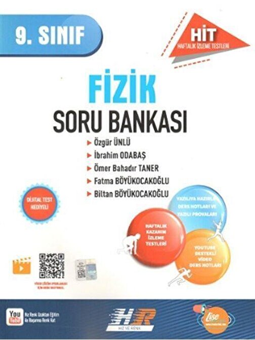 Hız ve Renk Yayınları 9. Sınıf Fizik Hit Soru Bankası