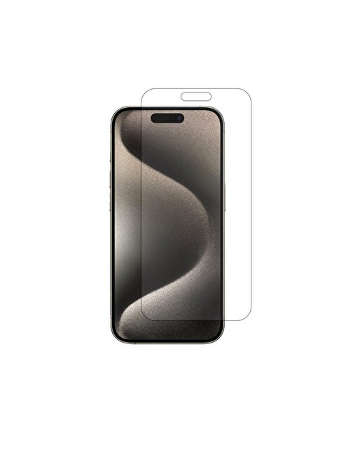 Iphone 15 Pro Max ile Uyumlu MAT Esnek Nano Cam Ekran Koruyucu