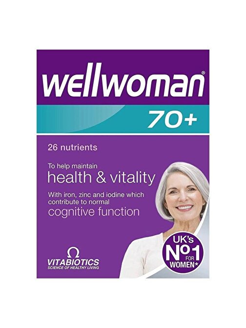 Vitabiotics Wellwoman 70 Yaş Üzeri 30 Tablet