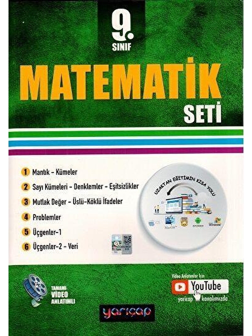 9. Sınıf Matematik Seti Yarı Çap Yayınları