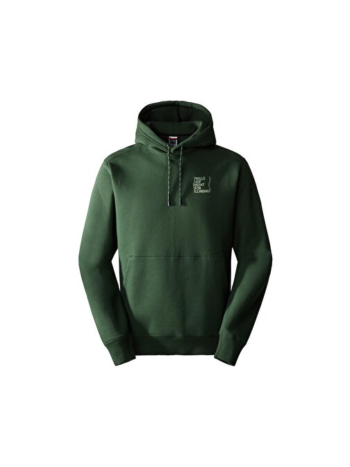 The North Face M Outdoor Graphic Hoodie Erkek Outdoor Sweatshirts NF0A8522I0P1 Haki M