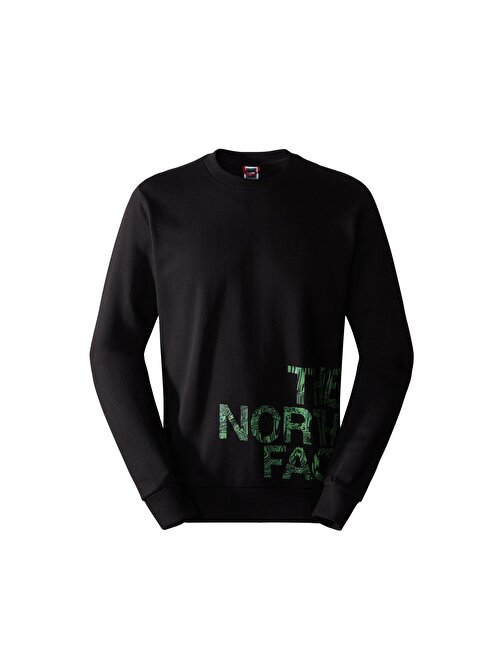 The North Face M Blown Up Logo Crew Erkek Outdoor Sweatshirts NF0A854AJK31 Siyah S