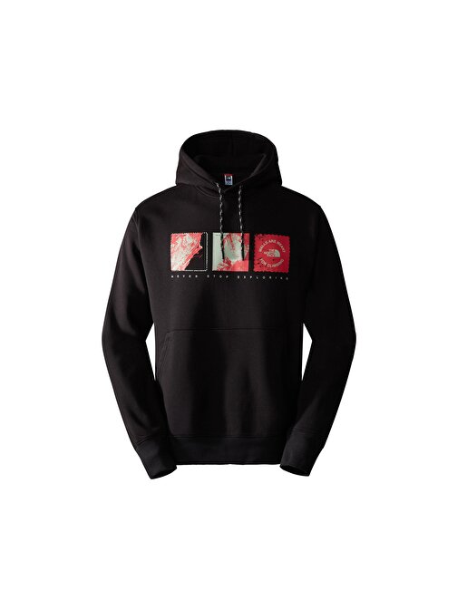 The North Face M Outdoor Graphic Hoodie Erkek Outdoor Sweatshirts NF0A8522JK31 Siyah L