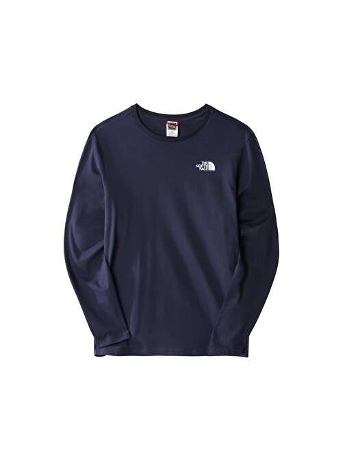 The North Face M L/S Easy Tee Erkek Günlük Tişört Nf0A2Tx18K21 Lacivert S