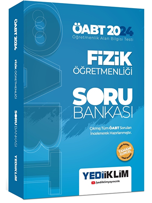 Yediiklim Yayınları Yediiklim Yayınları 2024 ÖABT Fizik Öğretmenliği Tamamı Çözümlü Soru Bankası