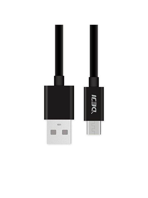 Deji Samsung Micro USB Hızlı Şarj Data Kablosu 1.2 m Siyah