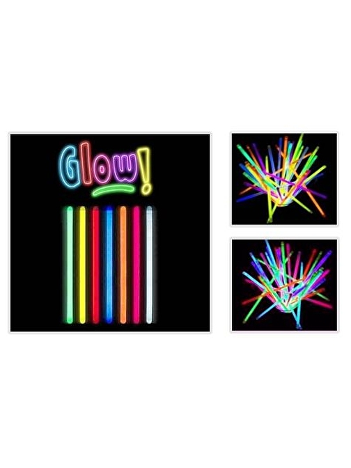 Glow Stick 20Cm Fosforlu Kırılan Çubuk 10 Adet