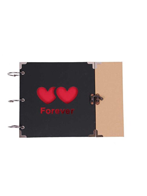 Peanelife Forever Albüm Kilitli Kalp Modeli Resim Çerçeveli Hediyelik