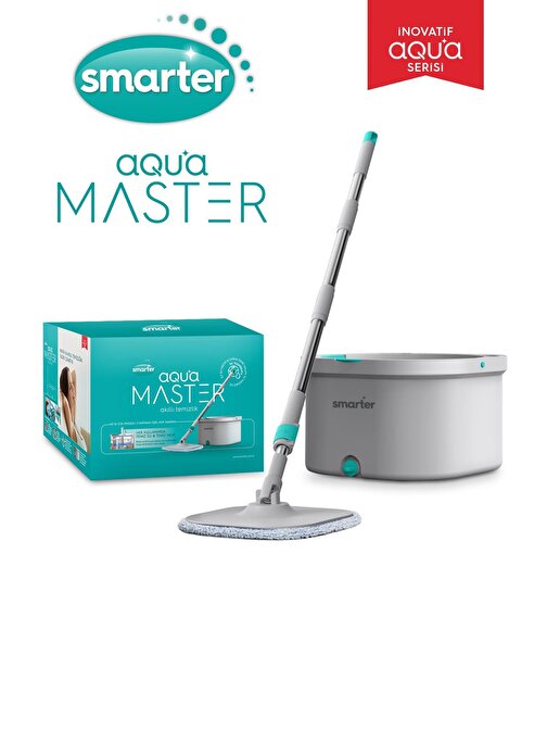 Smarter Aqua Master Temiz & Kirli Suyu Ayırma Özelliği Otomatik Temizlik Seti Mop Paspas