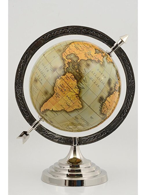 Peanelife 360 Derece Dönen Dekoratif Hediyelik Dünya Küre Haritalar