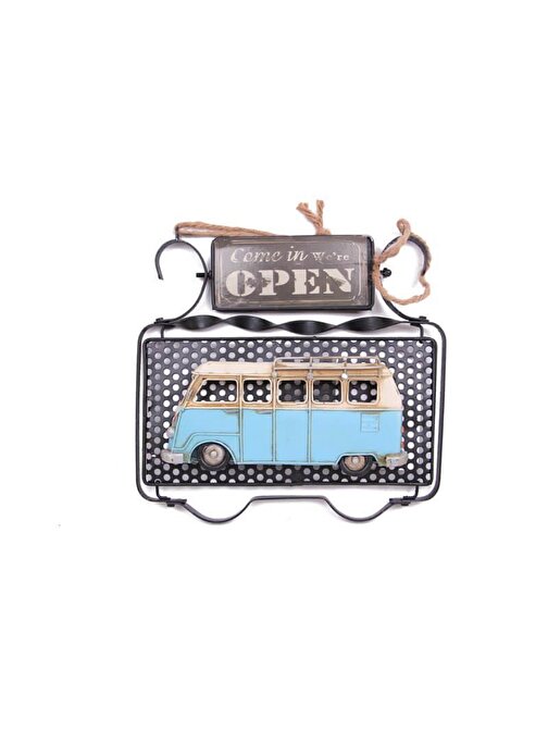 Peanelife Dekoratif Metal Kapı Yazısı Minibüs Dekorlu