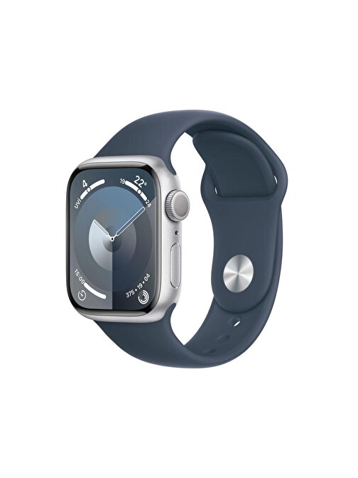 Apple Watch Series  9 Apple Uyumlu 41 mm GPS Alüminyum Kasa Mavi Kordonlu Akıllı Saat