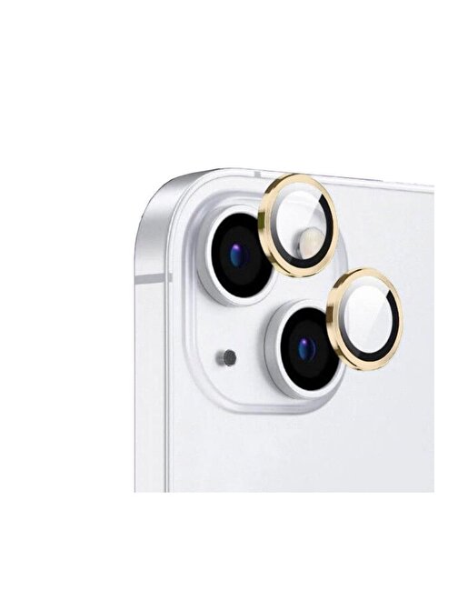 Musal Apple iPhone 15 Safir Kamera Lens Sarı