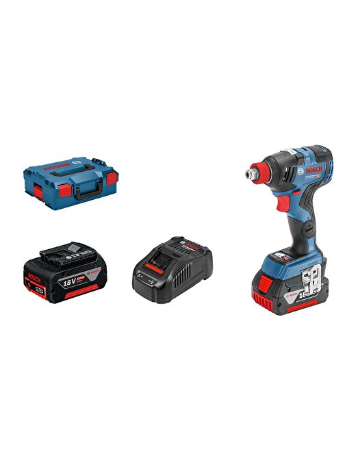 Bosch Professional Gdx 18V-200 C 5,0 Ah Çift Akülü Darbeli Somun Sıkma Kömürsüz Motor