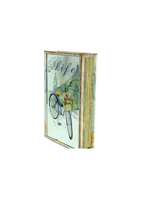 Peanelife Kutu Kitap Aynalı Bisiklet Dekoratif Hediyelik
