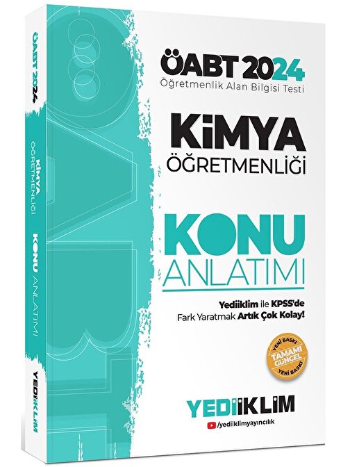 Yediiklim Yayınları Yediiklim Yayınları 2024 ÖABT Kimya Öğretmenliği Konu Anlatımı