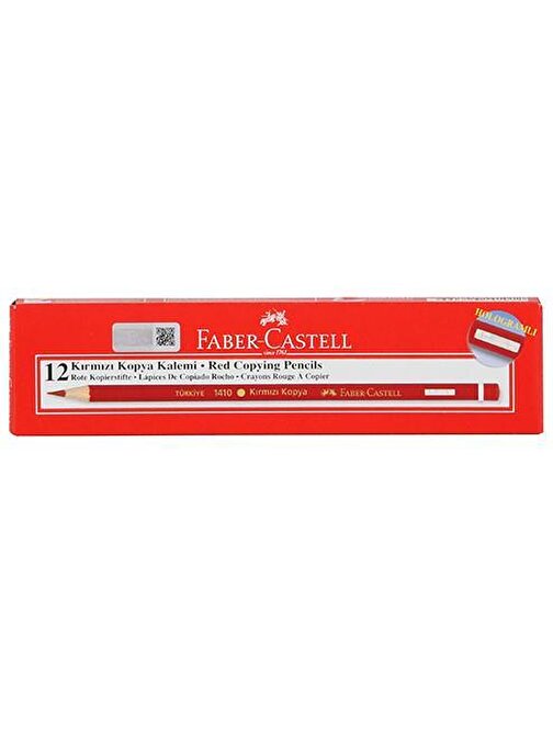 Faber Castell Kopya Kalemi 12'li Kırmızı