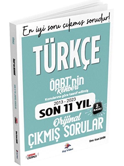 Kpss Öabt Türkçe Öğretmenliği Konularına Göre Tasnif Edilmiş Son 11 Yıl Çözümlü Orijinal Çıkmış Sınav Soruları Dizgi Kitap