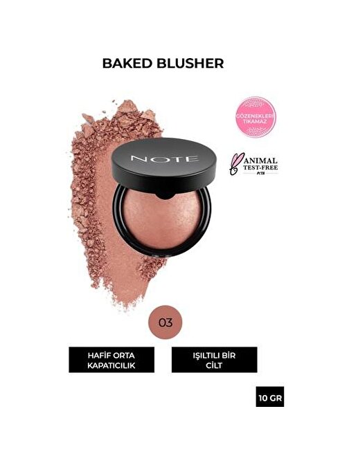 NOTE BAKED BLUSHER NO.3 ORIENT PINK