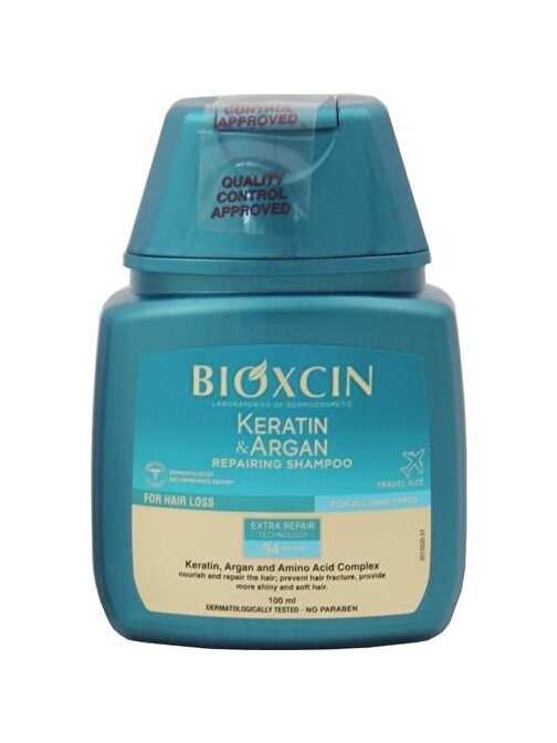 Bioxcin Keratin ve Argan Onarıcı Şampuan 100 ml Seyahat Boy