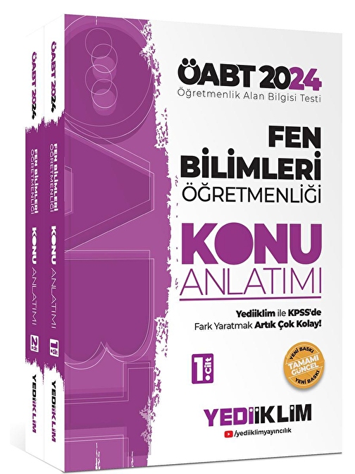 Yediiklim Yayınları Yediiklim Yayınları 2024 ÖABT Fen Bilimleri Öğretmenliği Konu Anlatımı 2 Cilt