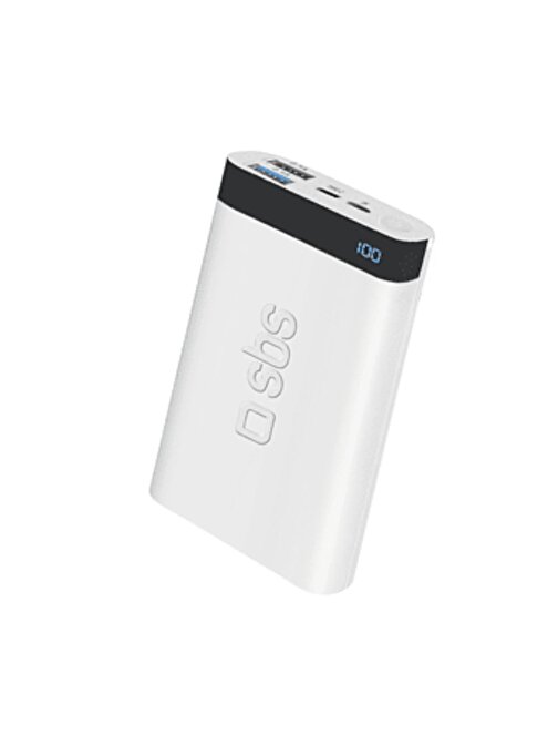 Global WNE0303 10000 mAh Beyaz USB Type-C Kablolu Powerbank