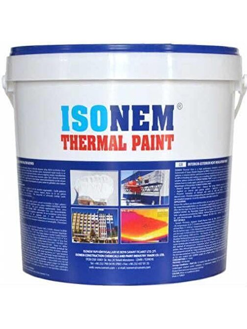 Isonem Thermal Paint Isı Yalıtım Boyası 5 lt Beyaz