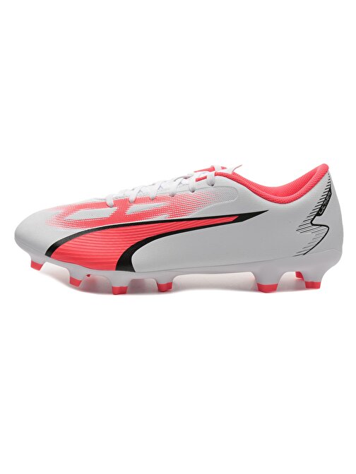 107423-01 Puma Ultra Play Fg-Ag  White- Black-F Erkek Spor Ayakkabı Beyaz 42