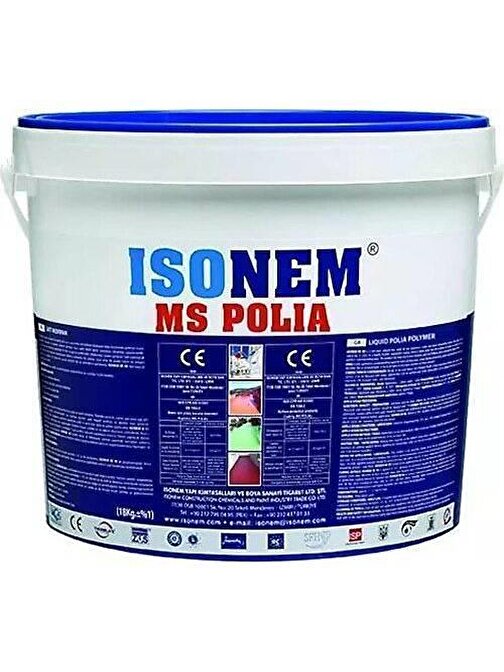 İsonem MS Polia Likid Polymer Su Yalıtım Boyası 5 Kg Beyaz