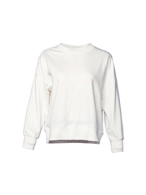 Hummel Hmlanemone Sweatshirt Kadın Günlük Ceket 921655-9003 Beyaz
