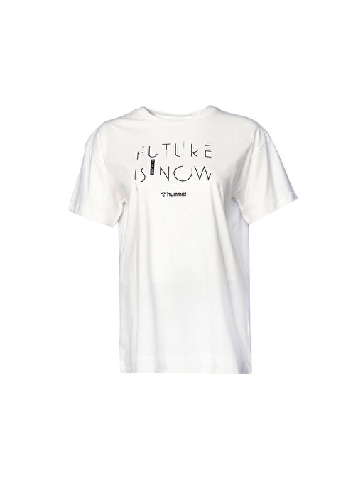 Hummel Hmlliriope Tshirt Kadın Günlük Tişört 911736-9003 Beyaz S