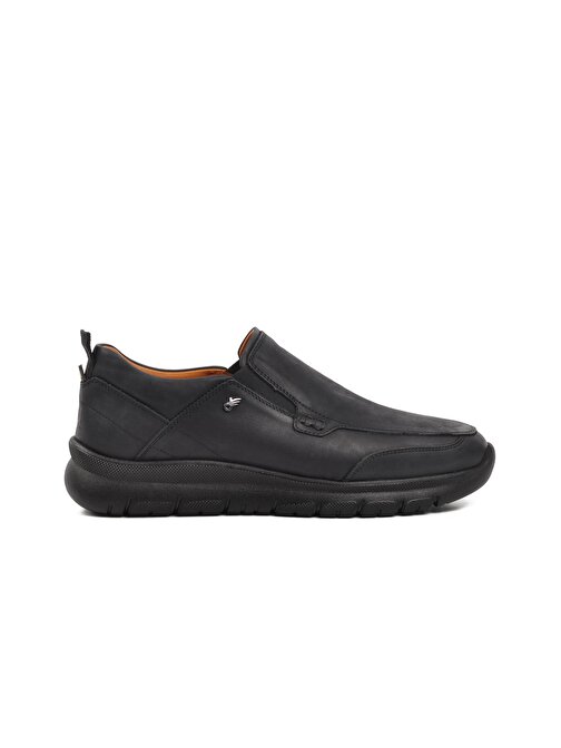Dr. Flexer 207005 Siyah Nubuk Hakiki Deri Erkek Günlük Ayakkabı