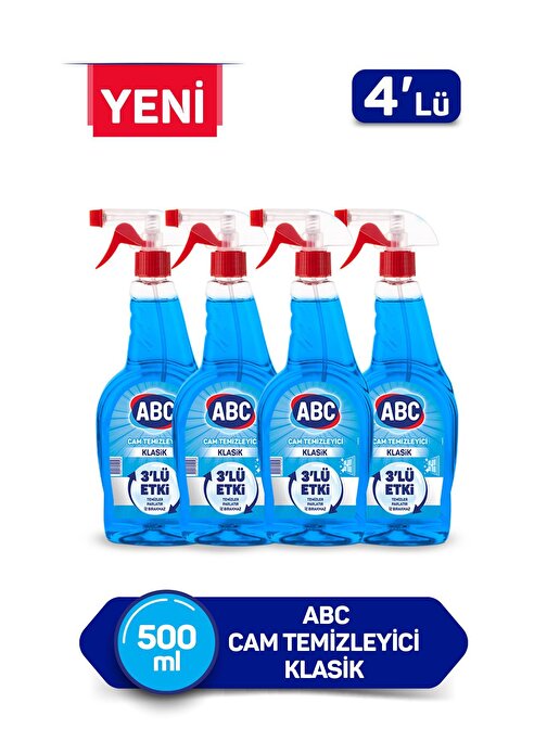 ABC Sıvı Cam Temizleyici 500 ml x4