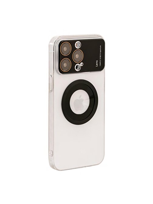 Alsepeteavm İphone 14 Pro Max Mika Kamera Korumalı Magsafe Telefon Kılıfı Şeffaf
