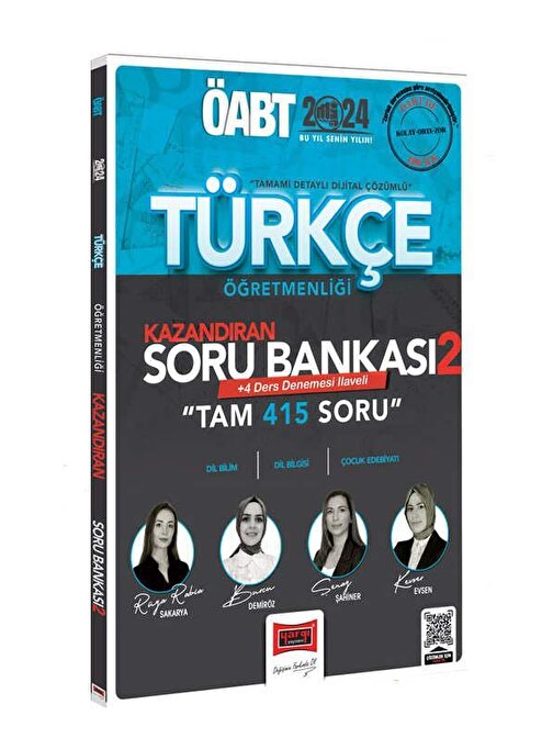 Yargı Yayınları Yargı Yayınları 2024 ÖABT Türkçe Öğretmenliği Kazandıran Soru Bankası 2