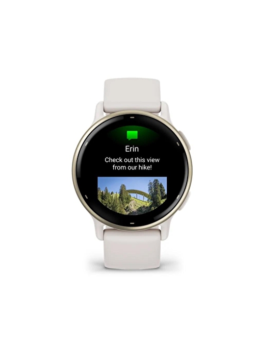 Garmin Vivoactive 5 Android - iOS Uyumlu Fildişi Kayışlı Akıllı Saat Beyaz