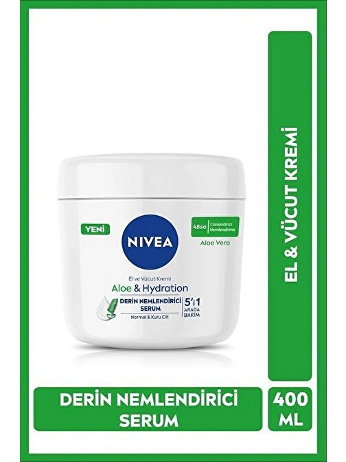 Nıvea El Vücut Bakım Kremi Aloe & Hydration Kavanoz 400 Ml