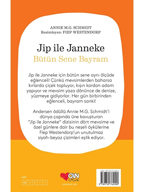 Can Çocuk Yayınları Jip İle Janneke: Bütün Sene Bayram - Annie M.G. Schmidt